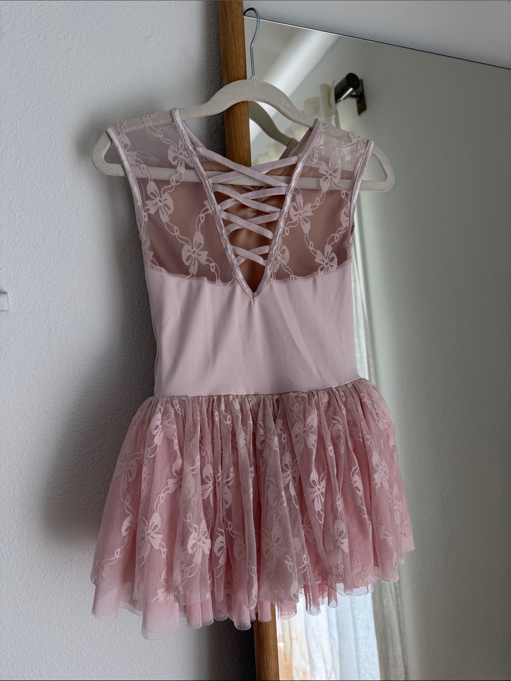 Danz N Motion Girls' Dusty Pink Lace Ballet Dress